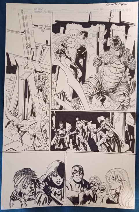 Inked: Giant Titans Issue 3 Page 10 by P: Scot Eaton I: Claudette Eaton